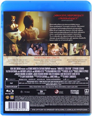 Annabelle: Narodziny zła [Blu-Ray]