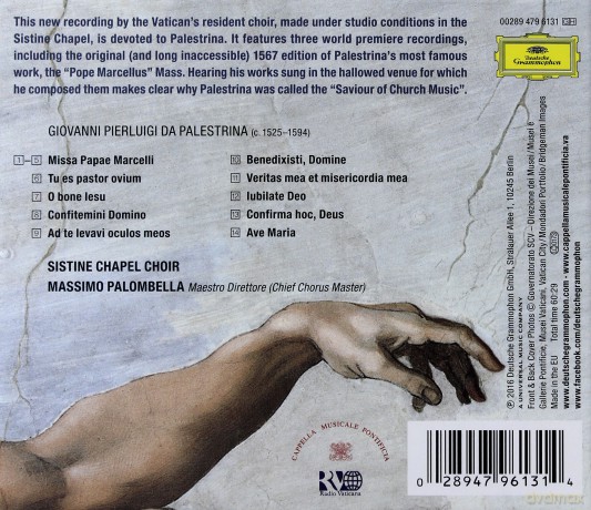 Sistine Chapel Choir: Palestrina [CD]