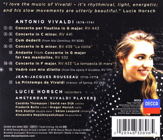 Lucie Horsch: Vivaldi [CD]