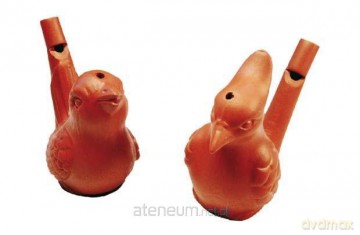 Ceramiczny gwizdek ptaszek