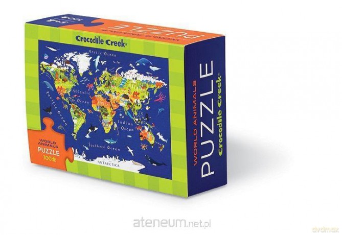 CROCODILE CREEK 100 el. - Zwierzęta świata [PUZZLE]