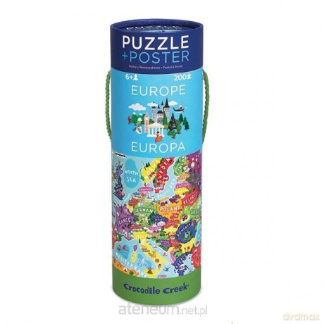 CROCODILE CREEK 200 el. - Mapa Europy [PUZZLE]