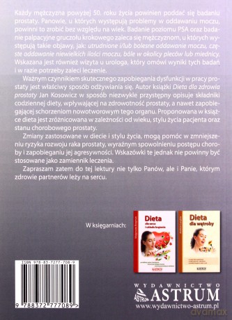 Dieta dla zdrowia prostaty - Jan Kosowicz [KSIĄŻKA]