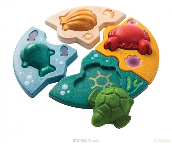 Drewniane puzzle zwierzęta morskie
