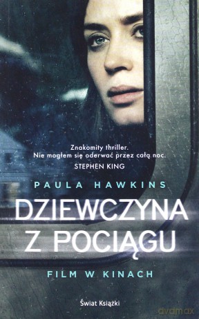 Dziewczyna z pociągu okładka filmowa - Paula Hawkins [KSIĄŻKA]