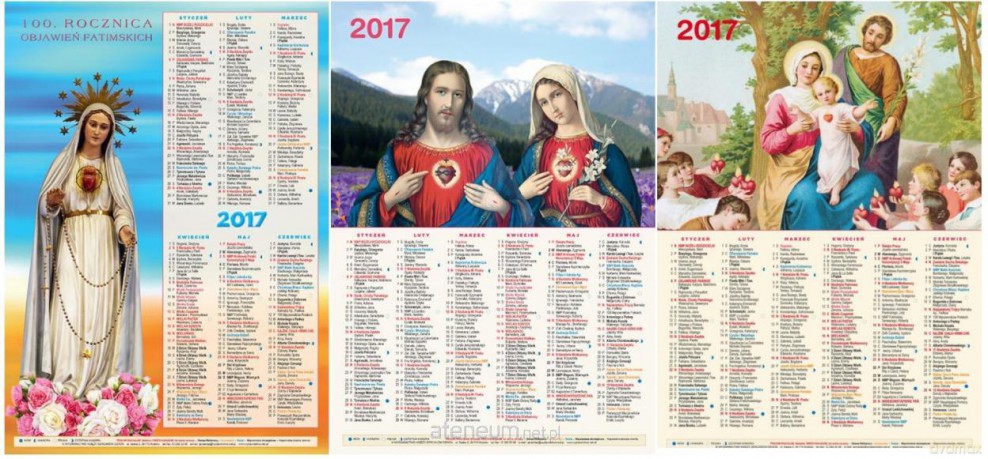 Kalendarz 2017 Jednokartkowy MIX [KALENDARZ]