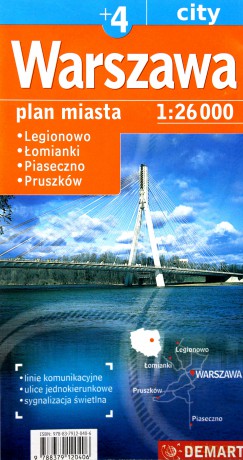 Plan miasta Warszawa +4 1:26 000 [KSIĄŻKA]