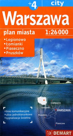 Plan miasta Warszawa +4 1:26 000 [KSIĄŻKA]