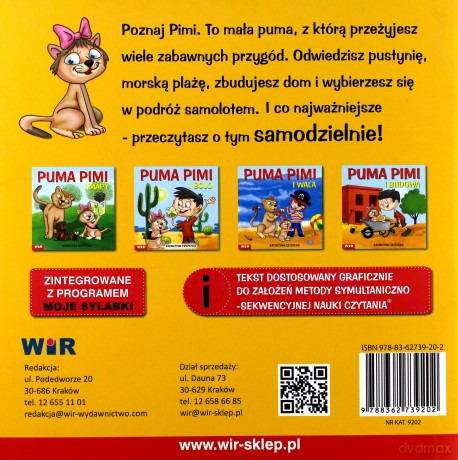 Puma Pimi i samolot cz. 5 sylaby ze spółgłoskami S, Z - Katarzyna Czyżycka [KSIĄŻKA]