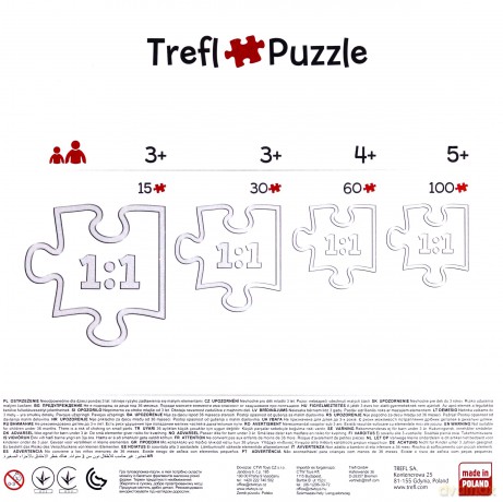 TREFL 4w1 Drużyna Sama Strażak Sam [PUZZLE]