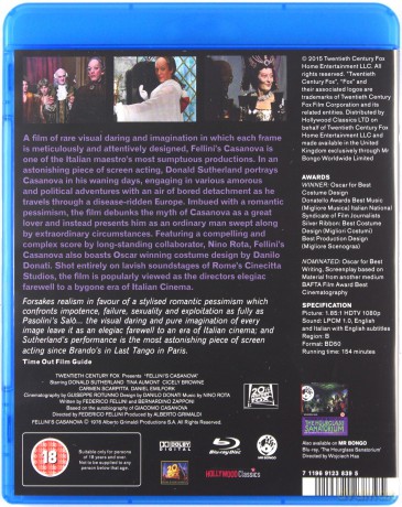 Casanova (Restored Edition) [Blu-Ray]