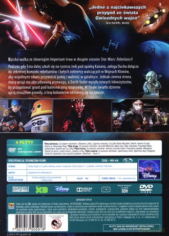 Gwiezdne Wojny: Rebelianci Sezon 2 (Star Wars) [4DVD]