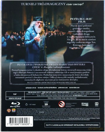 Harry Potter i Czara Ognia [Blu-Ray]+[DVD]