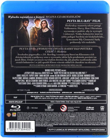 Harry Potter I Insygnia Śmierci, Część 1 [Blu-Ray]+[DVD]