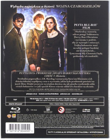 Harry Potter I Insygnia Śmierci, Część 1 [Blu-Ray]+[DVD]