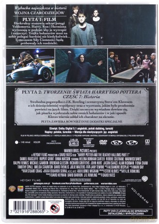 Harry Potter i Insygnia Śmierci, Część 1 [2DVD]