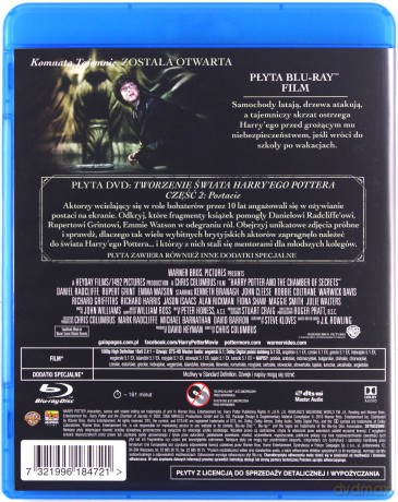 Harry Potter I Komnata Tajemnic [Blu-Ray]+[DVD]