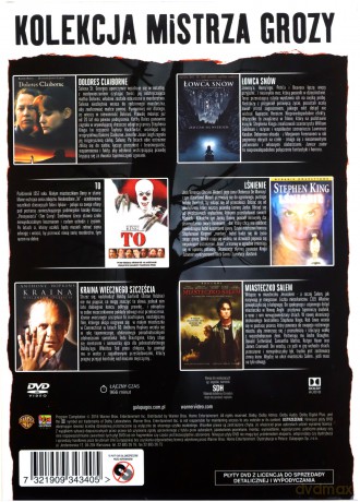 Mistrz Grozy - Kolekcja 6 Filmów (Dolores Claiborne, To, Kraina wiecznego szczęścia, Łowca snów, Lśnienie, Miasteczko Salem) [7DVD]