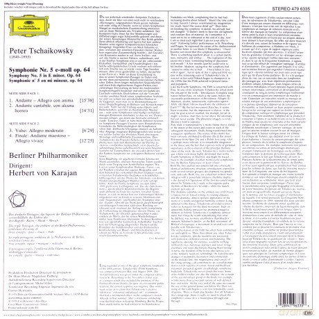 Herbert Von Karajan: Tchaikovsky Symphony 5 [Winyl]