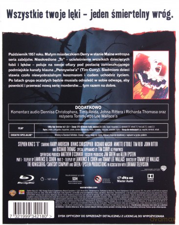 To (Stephen King It) (Kolekcja Mistrz Grozy) [Blu-Ray]