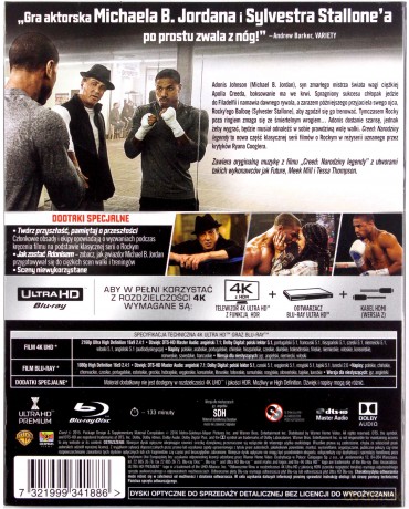 Creed: Narodziny legendy [Blu-Ray 4K]+[Blu-Ray]