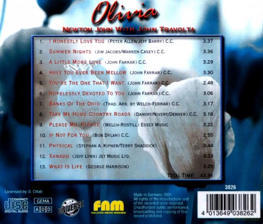 Olivia Newton-John: Summer Nights Greatest vol. 1 [CD]