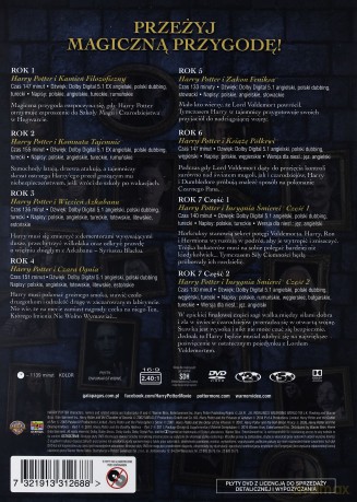 Harry Potter. Pełna Kolekcja 8 Filmów [8DVD]