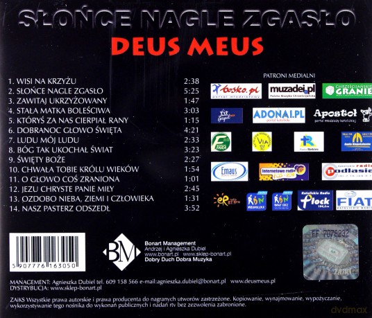 Deus Meus: Słońce Nagle Zgasło [CD]