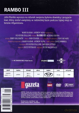 Rambo 3 (wydanie gazetowe) [DVD]