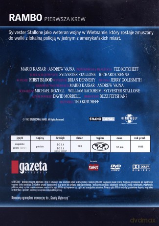 Rambo. Pierwsza Krew (wydanie gazetowe) [DVD]