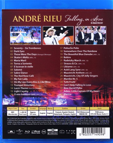 Andre Rieu: Falling In Love In Maastricht [Blu-Ray]