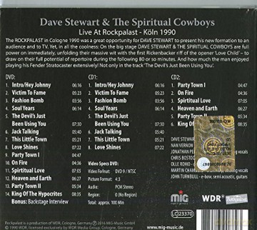 Dave Stewart & The Spiritual Cowboys: Live At Rockpalast [2CD]+[DVD]
