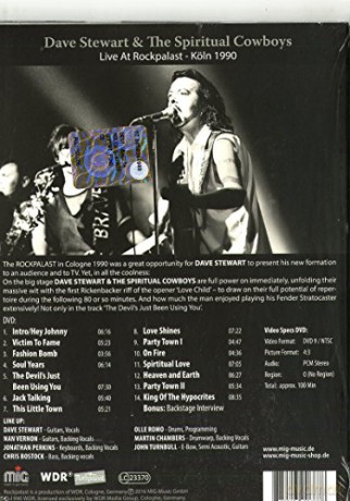 Dave Stewart & The Spiritual Cowboys: Live At Rockpalast [DVD]