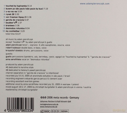Adam Pierończyk Trio: Busem Po Sao Paulo (digipack) [CD]