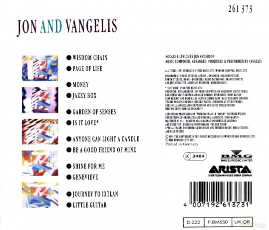 Vangelis: Page of life [CD]