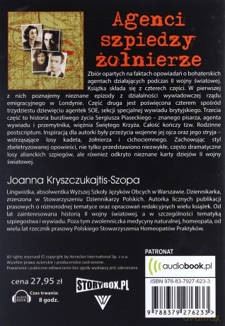 Agenci, Szpiedzy, Żołnierze. Alianci Na Frontach II Wojny Światowej - Joanna Kryszczukajtis-Szopa [AUDIOBOOK] [CD-MP3]