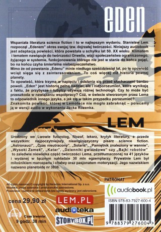 Eden - Stanisław Lem [AUDIOBOOK] [CD-MP3] 