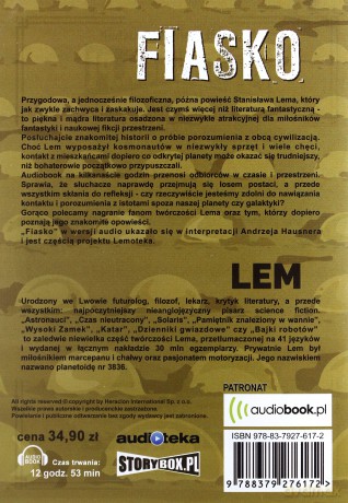 Fiasko - Stanisław Lem [AUDIOBOOK] [CD-MP3] 