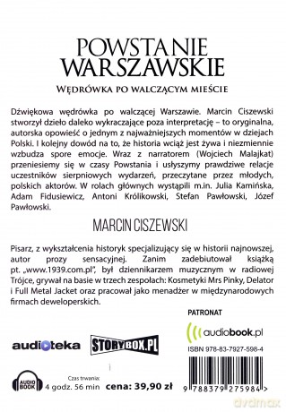 Powstanie Warszawskie. Wędrówka po walczącym mieście - Marcin Ciszewski [AUDIOBOOK] [CD-MP3]