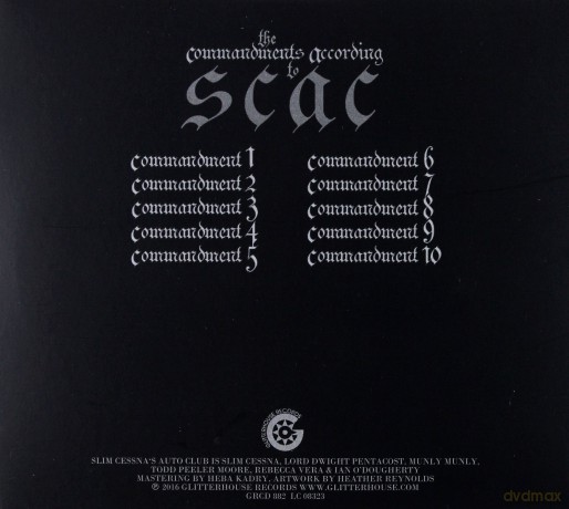 Slim Cessna's Auto Club: The Commandments According To... [CD]