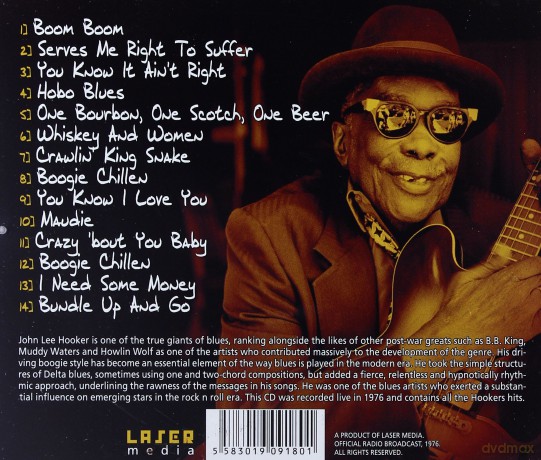 John Lee Hooker: Boom Boom Live On Air 1976 [CD]