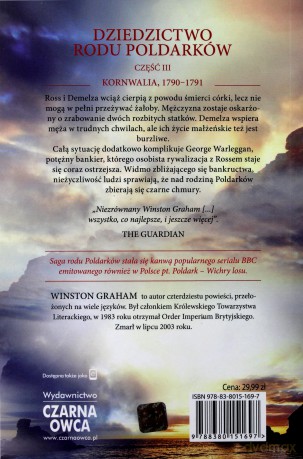 Jeremy Poldark Dziedzictwo rodu Poldarków (Tom 3) - Winston Graham [KSIĄŻKA]