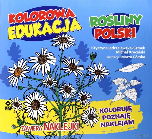 Kolorwanka. Rośliny Polski - naklejka [KSIĄŻKA]