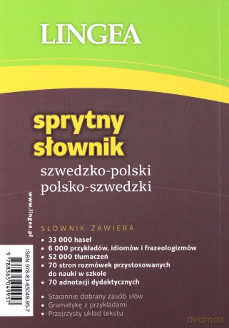 Sprytny słownik szwedzko-polski i polsko-szwedzki... nie tylko do szkoły [KSIĄŻKA]