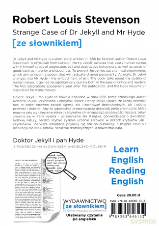 Strange Case of Dr. Jekyll and Mr Hyde z podręcznym słownikiem angielsko-polskim - Robert Louis Stevenson [KSIĄŻKA]