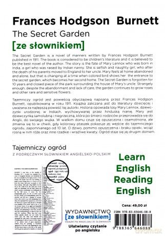 The Secret Garden z podręcznym słownikiem angielsko-polskim - Frances Hodgson Burnett [KSIĄŻKA]