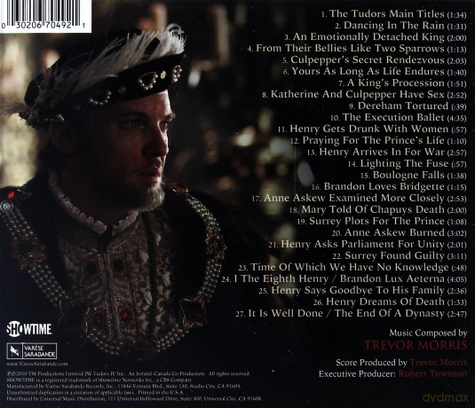 Tudors Season 4 soundtrack (Dynastia Tudorów) [CD]