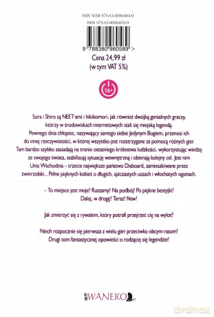 No Game No Life Light Novel (Tom 2) - Yuu Kamiya [KSIĄŻKA]
