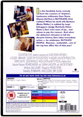 Ruthless People (Bezlitośni ludzie) [DVD]