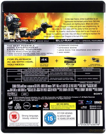 Chappie [Blu-Ray 4K]+[Blu-Ray]